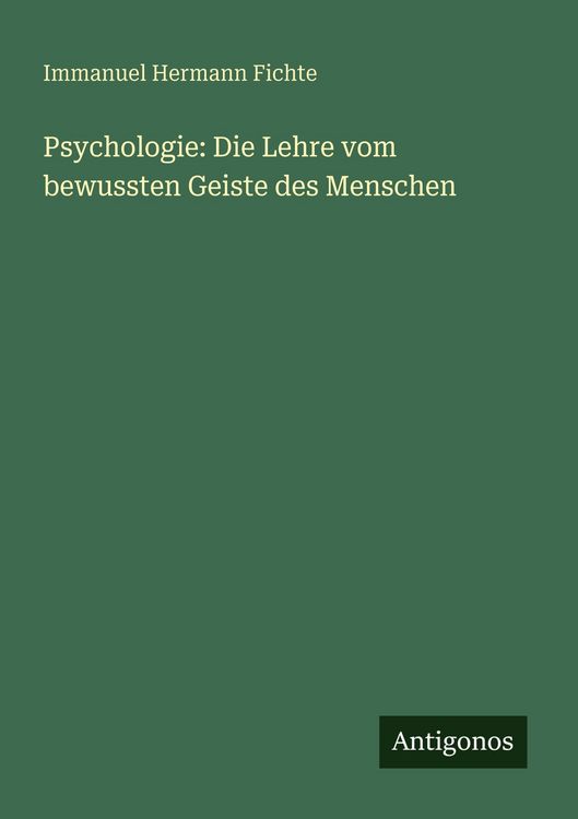 Produktbild: Psychologie: Die Lehre vom bewussten Geiste des Menschen