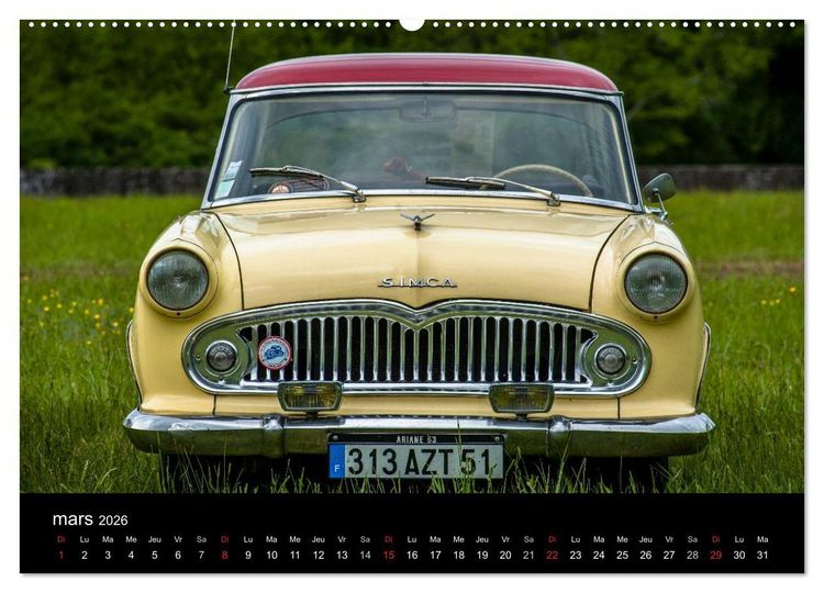 Produktbild: AUTO MOBILE (Calendrier mural 2026 DIN A2 vertical) calendrier de bureau