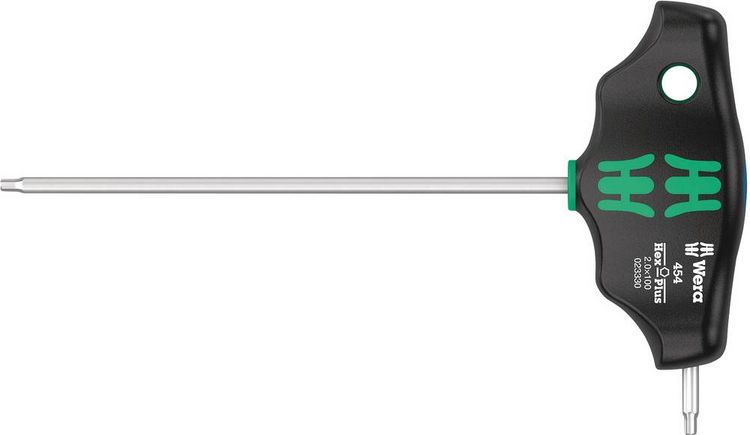 Produktbild: Wera 454 Innen-Sechskantschraubendreher Schl&uuml;sselweite (metrisch): 2 mm Klingenl&auml;nge: 100 mm