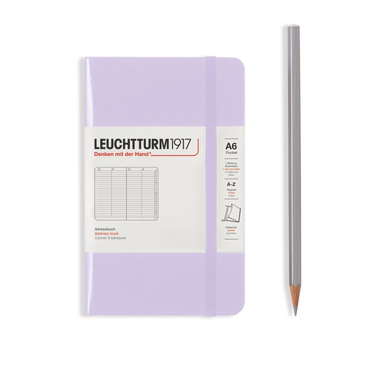 Produktbild: LEUCHTTURM1917 Adressbuch Pocket (A6), Hardcover, Lilac