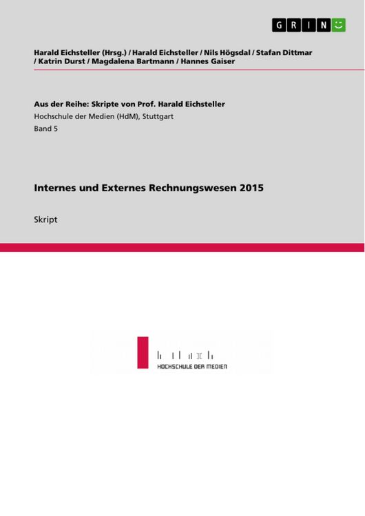 Produktbild: Internes und Externes Rechnungswesen 2015