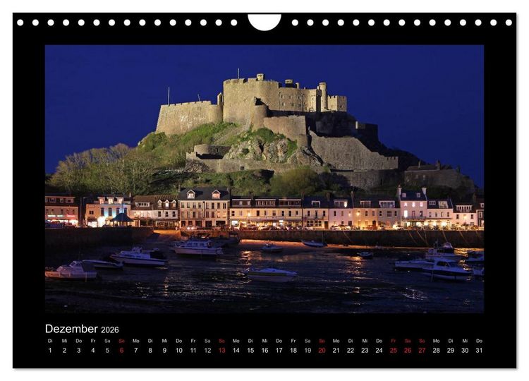 Produktbild: Kanalinseln 2026 (Wandkalender 2026 DIN A4 quer), CALVENDO Monatskalender
