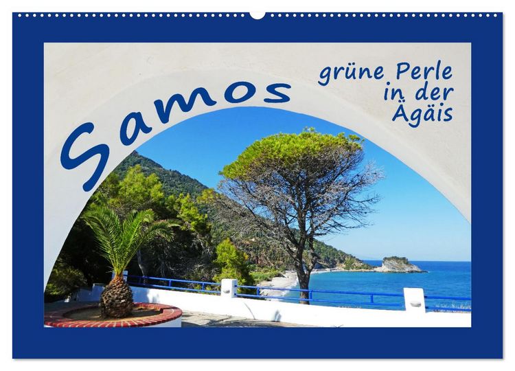 Produktbild: Samos - gr&uuml;ne Perle in der &Auml;g&auml;is (Wandkalender 2026 DIN A2 quer), CALVENDO Monatskalender