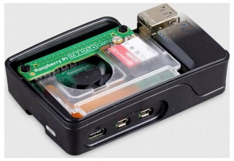 Produktbild: Raspberry Pi&reg; M.2 HAT+ Compact Erweiterungs-Platine