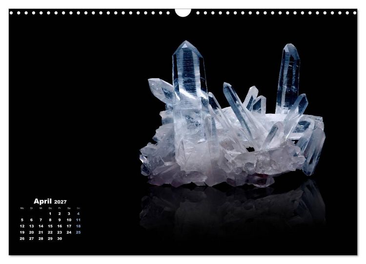 Produktbild: MINERALIEN designed by nature (Wandkalender 2027 DIN A3 quer), CALVENDO Monatskalender