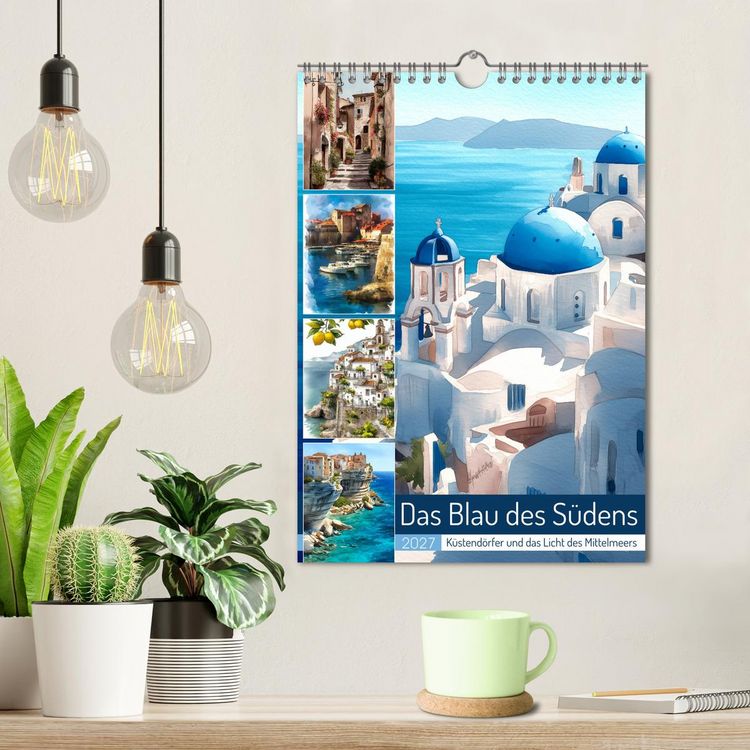 Produktbild: Das Blau des S&uuml;dens (Wandkalender 2027 DIN A4 hoch), CALVENDO Monatskalender