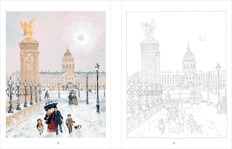 Produktbild: Luxury Coloring: Historisches Paris zum Ausmalen