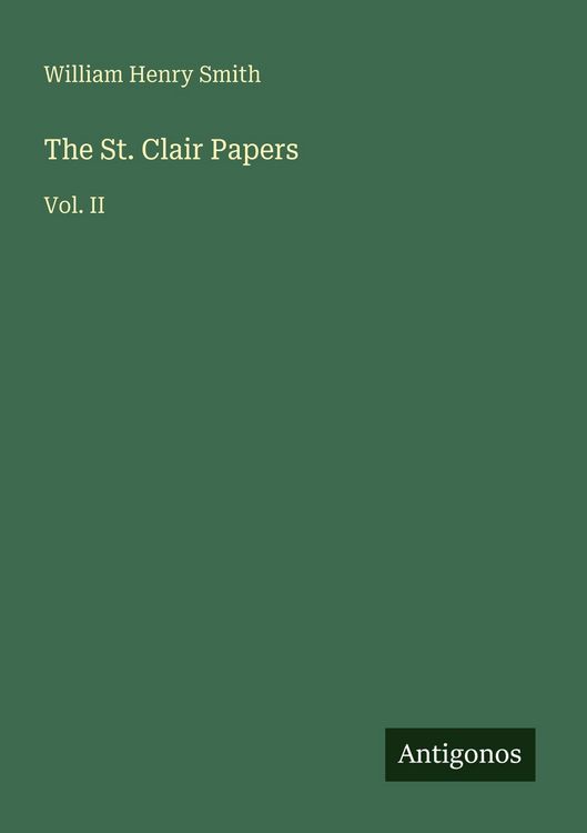 Produktbild: The St. Clair Papers