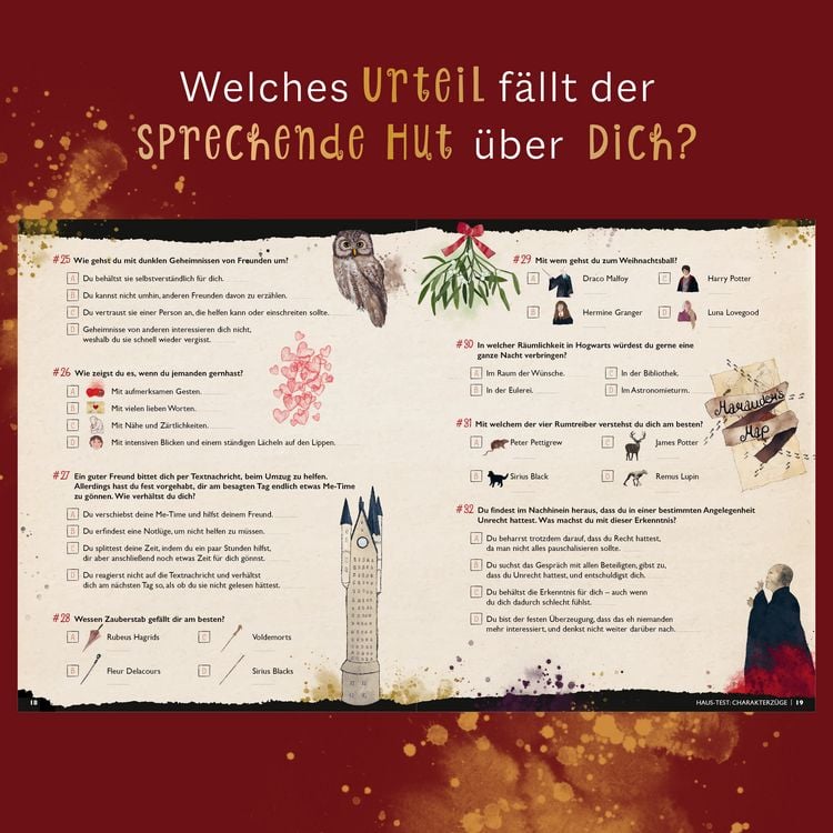 Produktbild: Der gro&szlig;e magische Haus-Test. Das inoffizielle Harry Potter Testbuch