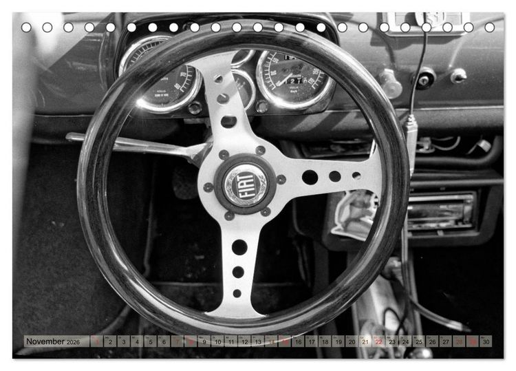 Produktbild: il Cinquecento - Details im Fokus - im Look eines legend&auml;ren Analogfilms (Tischkalender 2026 DIN A5 quer), CALVENDO Monatskalender
