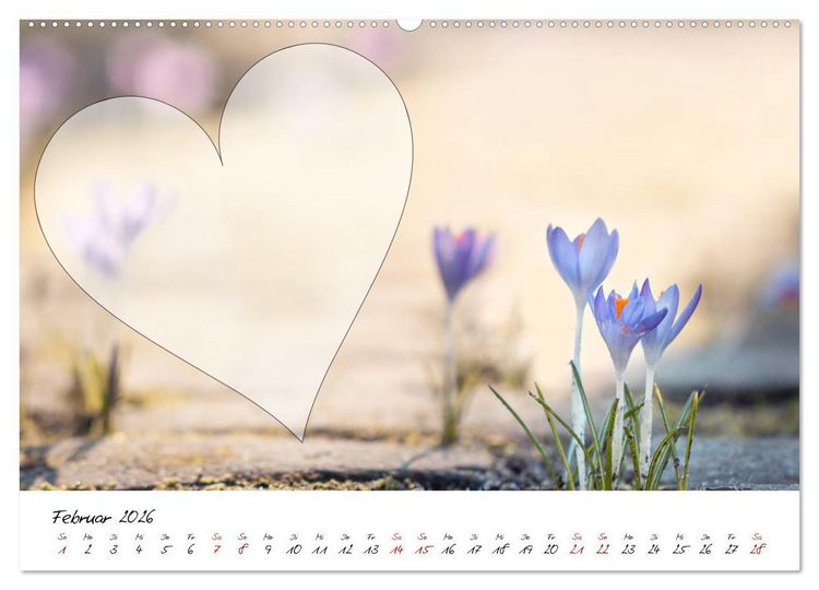 Produktbild: Blauer Bl&uuml;tentraum - Bastelkalender (Wandkalender 2026 DIN A2 quer), CALVENDO Monatskalender