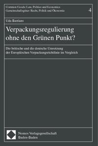 Produktbild: Verpackungsregulierung ohne den Gr&uuml;nen Punkt?