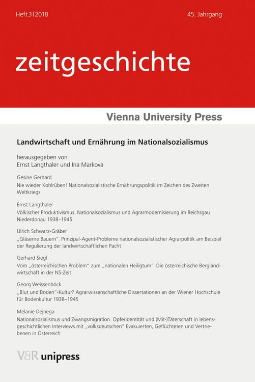 Produktbild: Landwirtschaft und Ern&auml;hrung im Nationalsozialismus