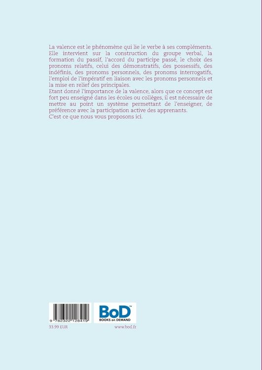 Produktbild: Enseigner la Valence verbale