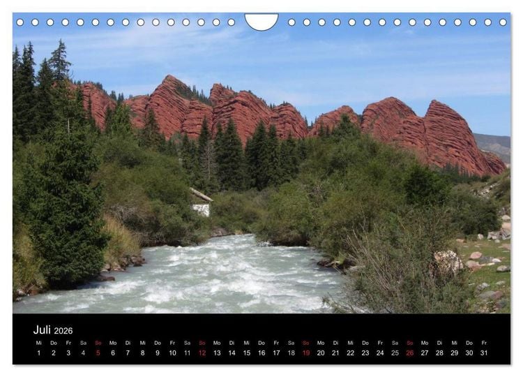 Produktbild: Kirgistan 2026 (Wandkalender 2026 DIN A4 quer), CALVENDO Monatskalender