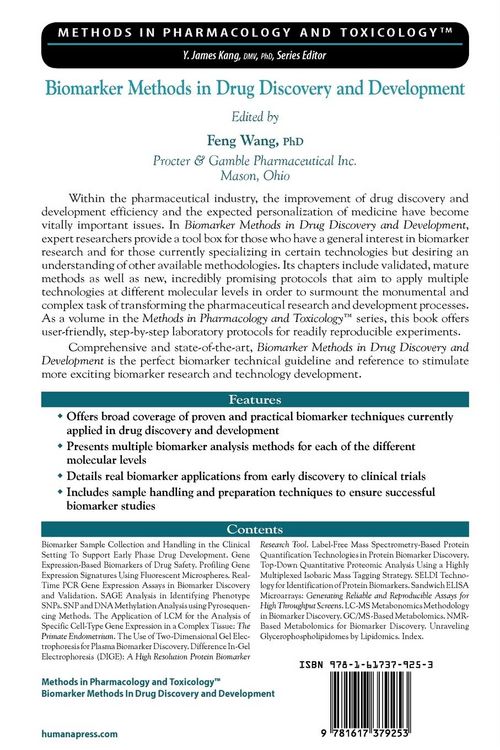 Produktbild: Biomarker Methods in Drug Discovery and Development