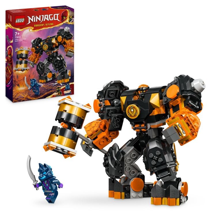 Bild vom Artikel LEGO NINJAGO 71806 Coles Erdmech, Action-Spielzeug mit Mech-Actionfigur vom Autor 