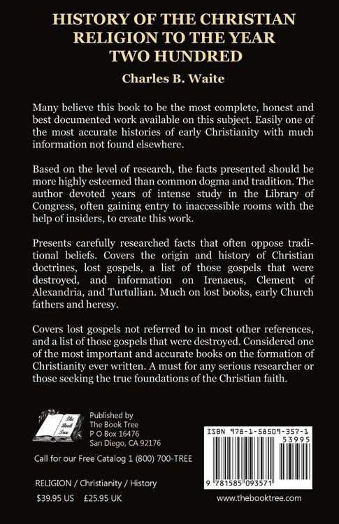 Produktbild: History of the Christian Religion to the Year Two Hundred