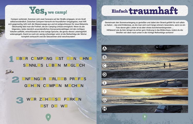 Produktbild: Das Camping-R&auml;tselbuch