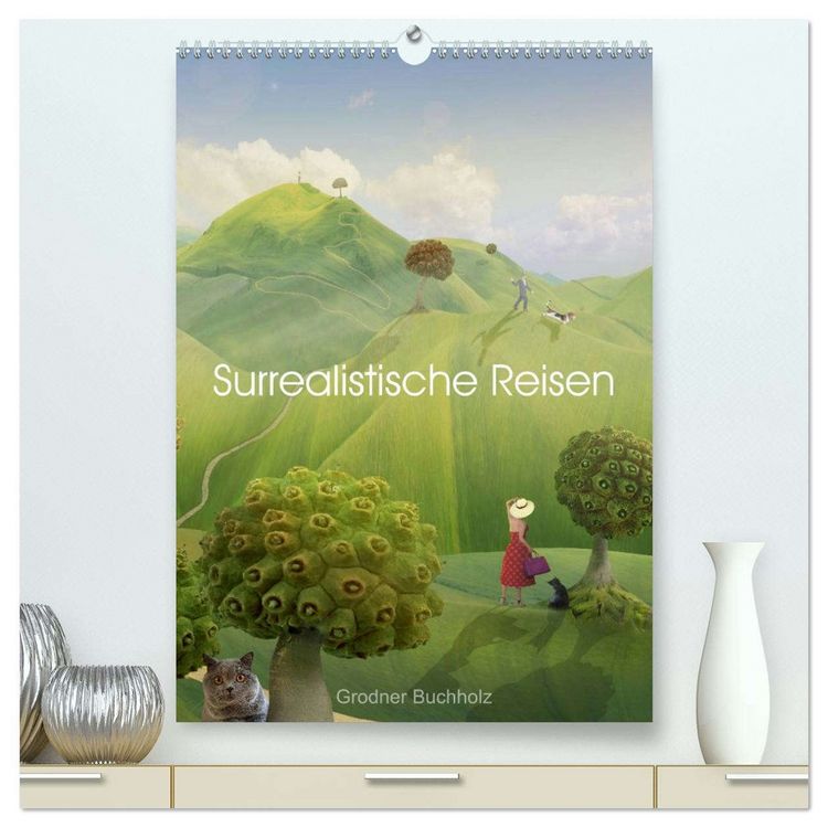 Produktbild: Surrealistische Reisen (hochwertiger Premium Wandkalender 2026 DIN A2 hoch), Kunstdruck in Hochglanz