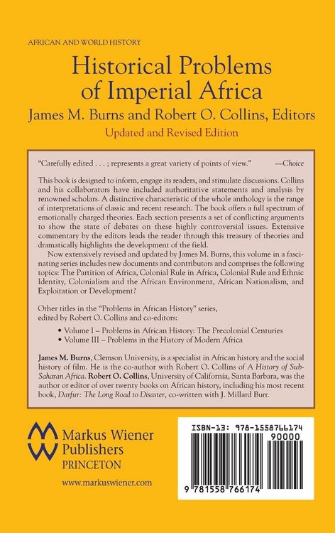 Produktbild: Historical Problems of Imperial Africa