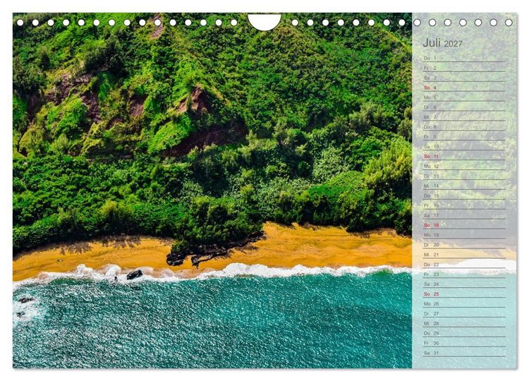 Produktbild: Malerisches Hawaii (Wandkalender 2027 DIN A4 quer), CALVENDO Monatskalender