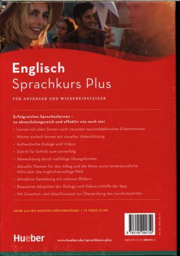 Produktbild: Sprachkurs Plus Englisch / Buch mit MP3-CD, Online-&Uuml;bungen, App und Videos