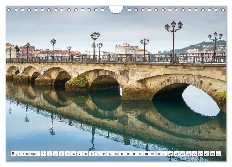 Produktbild: Unterwegs - Caminho Portugu&ecirc;s. Zu Fu&szlig; auf dem Portugiesischen Jakobsweg (Wandkalender 2026 DIN A4 quer), CALVENDO Monatskalender