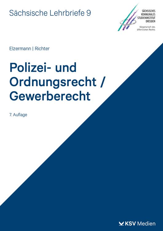 Produktbild: Polizei- und Ordnungsrecht/Gewerberecht (SL 9)