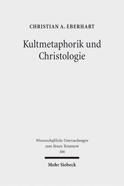 Produktbild: Kultmetaphorik und Christologie