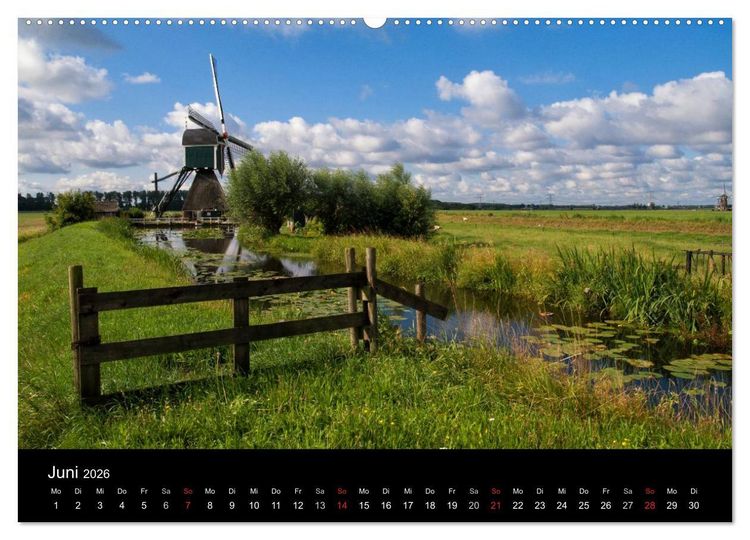 Produktbild: HOLL&Auml;NDISCHE LANDSCHAFTEN: ALBLASSERWAARD 2026 (hochwertiger Premium Wandkalender 2026 DIN A2 quer), Kunstdruck in Hochglanz