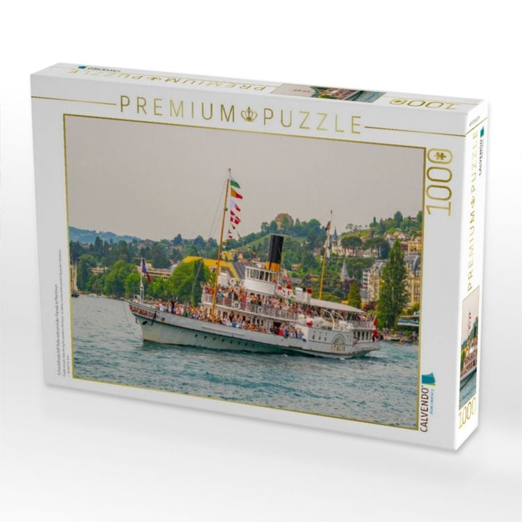 Produktbild: CALVENDO Puzzle Schaufelradschiff Italie w&auml;hrend der Parade in Montreux | 1000 Teile Lege-Gr&ouml;&szlig;e 64x48cm Foto-Puzzle f&uuml;r gl&uuml;ckliche Stunden
