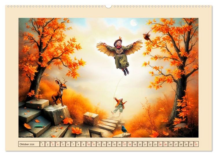 Produktbild: Die geheime Zauberwelt der alten Damen (Wandkalender 2026 DIN A2 quer), CALVENDO Monatskalender