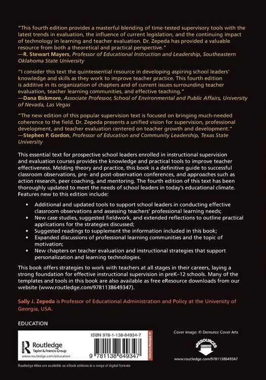 Produktbild: Zepeda, S: Instructional Supervision