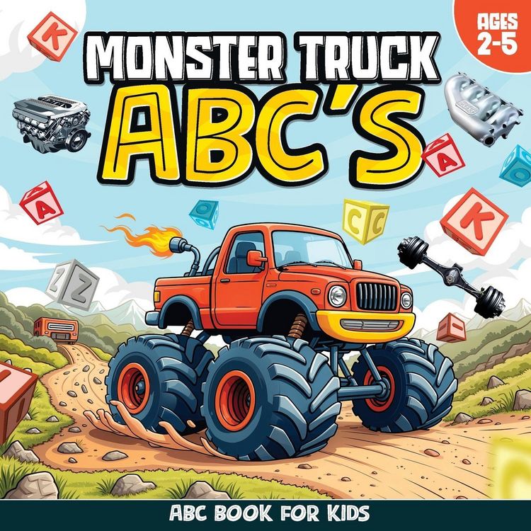 Produktbild: Monster Truck ABCs, Monster Truck Book, Monster Truck ABC Book, Truck Alphabet Book, ABC Book For Kids