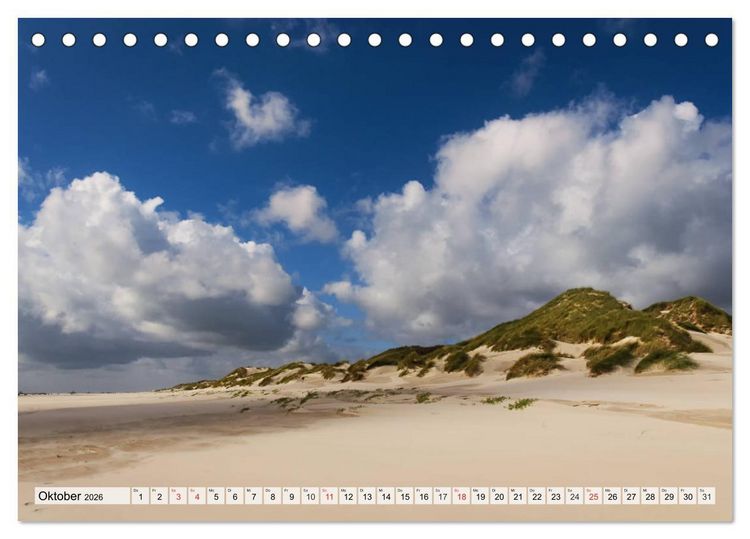 Produktbild: Nordseeinsel Amrum (Tischkalender 2026 DIN A5 quer), CALVENDO Monatskalender
