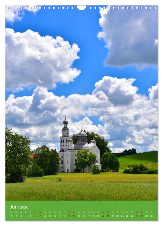 Produktbild: Malerische Kirchen und Kapellen (Wandkalender 2026 DIN A3 hoch), CALVENDO Monatskalender