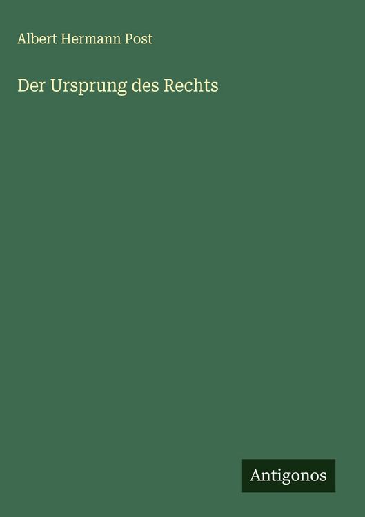 Produktbild: Der Ursprung des Rechts