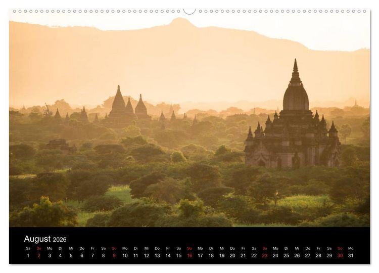 Produktbild: Myanmar - Eindr&uuml;cke (hochwertiger Premium Wandkalender 2026 DIN A2 quer), Kunstdruck in Hochglanz