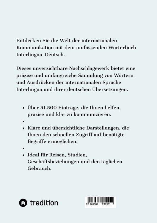 Produktbild: W&ouml;rterbuch Interlingua - Deutsch