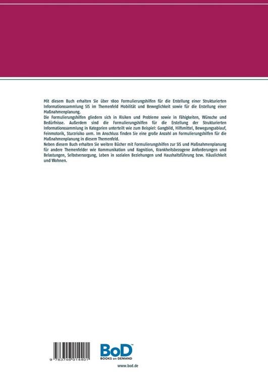 Produktbild: Formulierungshilfen f&uuml;r die Strukturierte Informationssammlung SIS und Ma&szlig;nahmenplanung