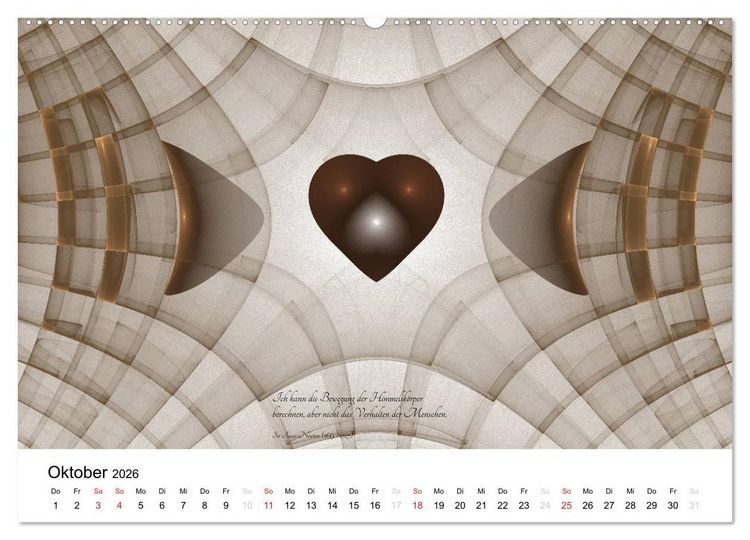 Produktbild: Mathematik - Grafiken und Zitate 2026 (Wandkalender 2026 DIN A2 quer), CALVENDO Monatskalender