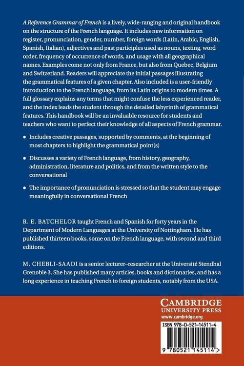 Produktbild: A Reference Grammar of French