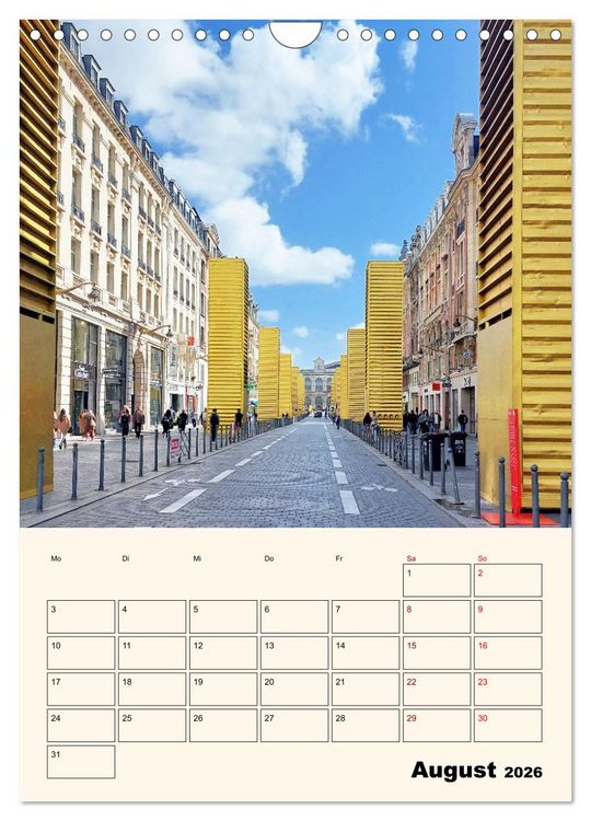 Produktbild: Lille - Lebendige Metropole (Wandkalender 2026 DIN A4 hoch), CALVENDO Monatskalender