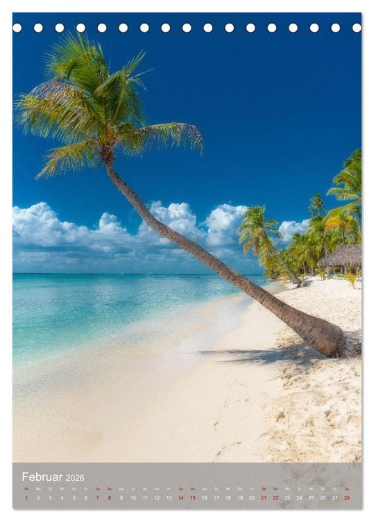 Produktbild: Karibischer Traum Isla Saona (Tischkalender 2026 DIN A5 hoch), CALVENDO Monatskalender