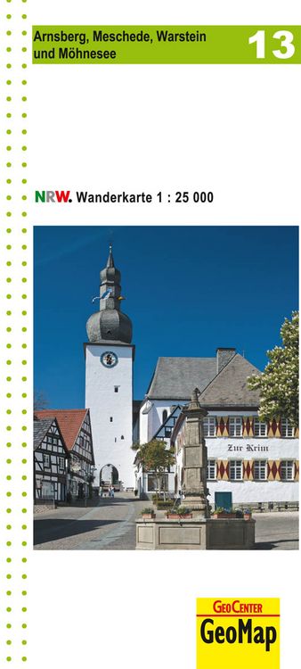 Produktbild: Arnsberg, Meschede, Warstein und M&ouml;hnsee Blatt 13, topographische Wanderkarte NRW