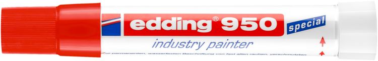 Produktbild: Edding 950 industry painter 4-950002 Industriemarker Rot wasserfest: Ja