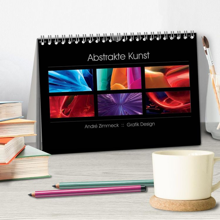 Produktbild: Abstrakte Kunst (Tischkalender 2026 DIN A5 quer), CALVENDO Monatskalender