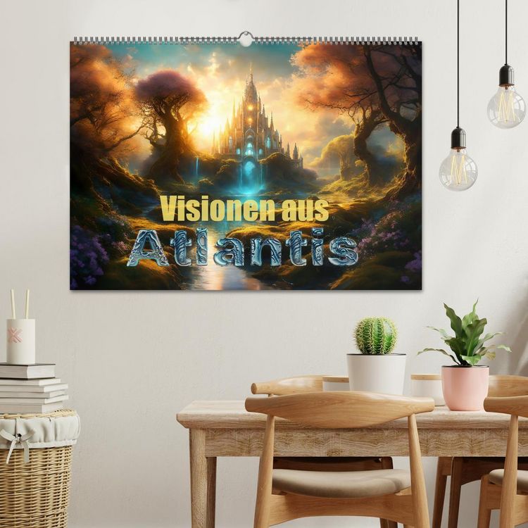Produktbild: Visionen aus Atlantis (Wandkalender 2026 DIN A2 quer), CALVENDO Monatskalender