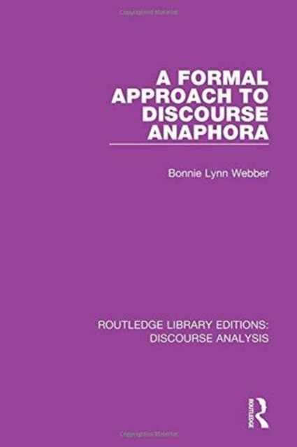 Produktbild: Formal Approach to Discourse Anaphora